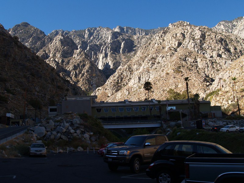 We arrive at the Palm Springs Lower Tram Station