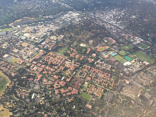 Aerial view of Stanford Univ.