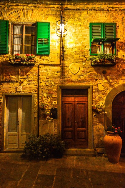 back streets at dusk. From San Donato In Poggio in Pictures: The Beauty of Tuscany