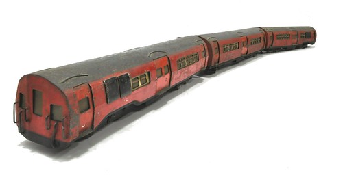 Vintage tube train model