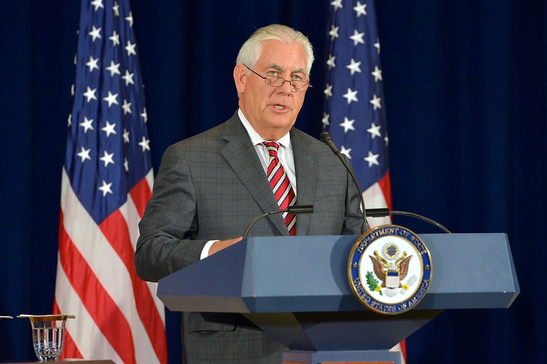 Secretary Tillerson Addresses Reporters After the U.S.-China Diplomatic and Security Dialogue in Washington