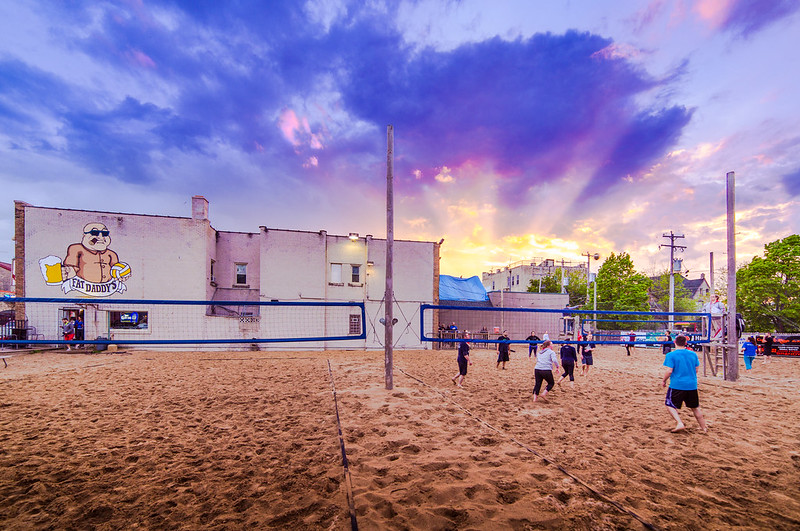 Heavenly Sunset on Volleyball