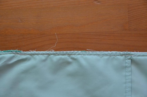 15. [optional] Zig-zag (or serge) edges. Add a second seam for durability as needed (I do this on the sides to strengthen the envelope backing connections.
