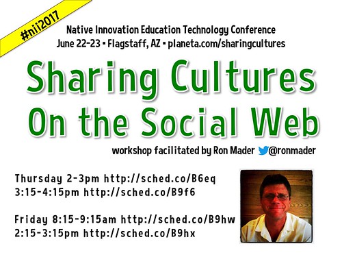 Workshops: Sharing Cultures on the Social Web #nii2017