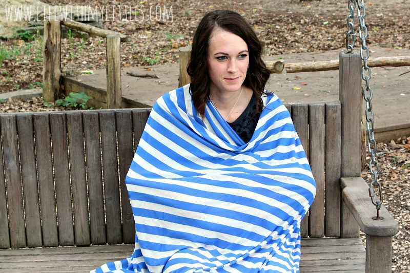 The best (and easiest) diy nursing cover you will ever sew. This really is the easiest tutorial for a full-coverage nursing cover. So much cheaper than buying a nursing poncho online, too! Five minutes and five dollars and you'll have your very own nursing cover!