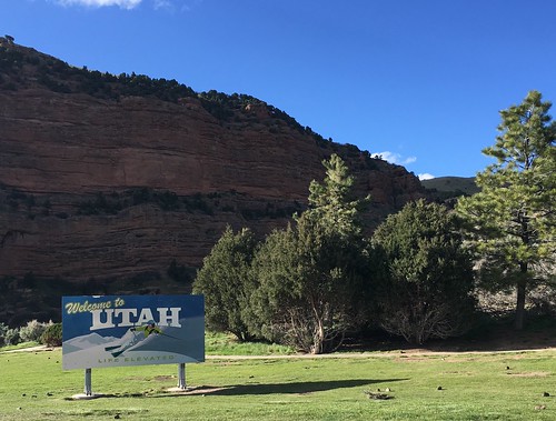 Welcome to Utah sign in Echo Canyon. From The Art of Road Tripping: The Way Back Home