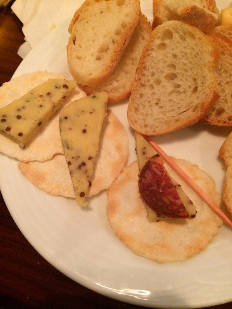 Cheddar with Mustard seeds and Ale paired with Chorizo