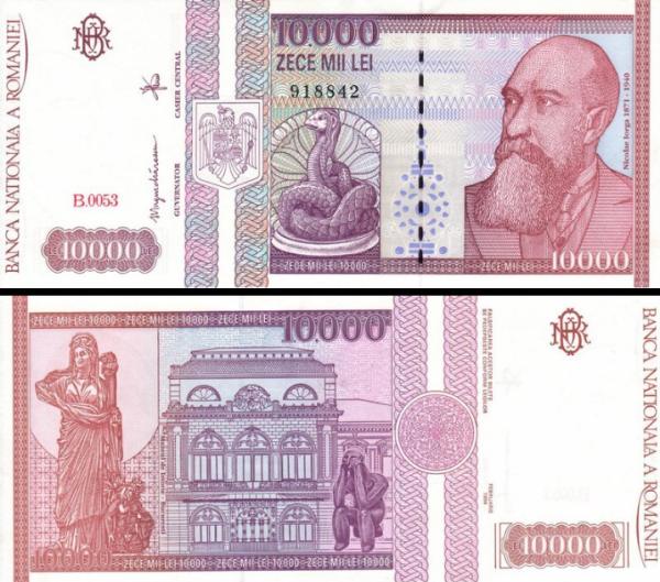 10 000 Lei Rumunsko 1994, P105a