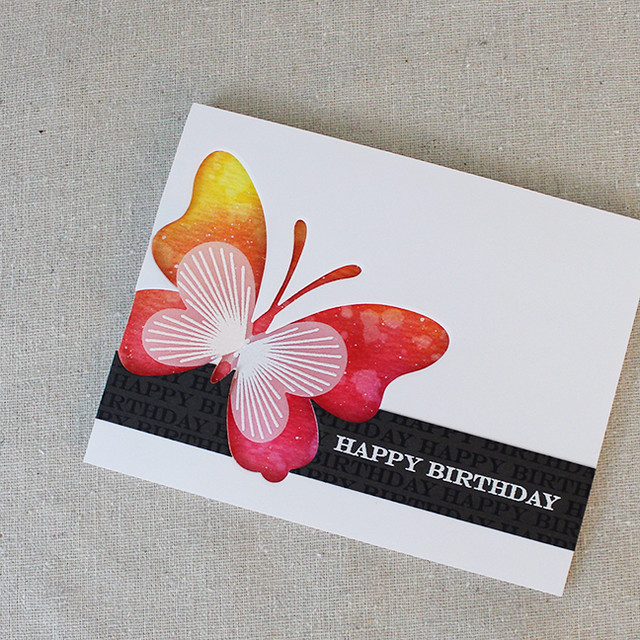 Happy Birthday Butterfly Card 4