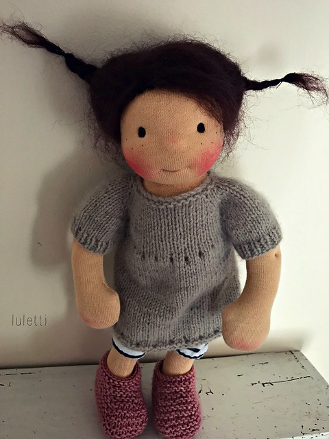Paloma ~ a 14" Natural fiber doll by Luletti