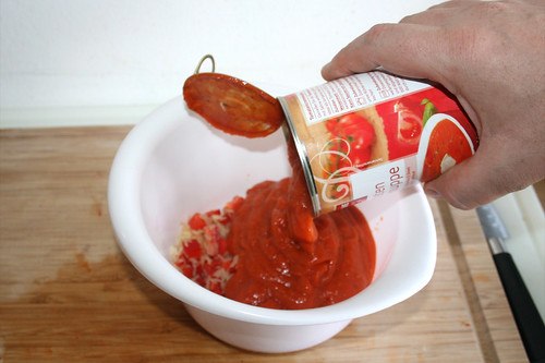 10 - Tomatencremesuppe hinzu geben / Add tomato cream soup