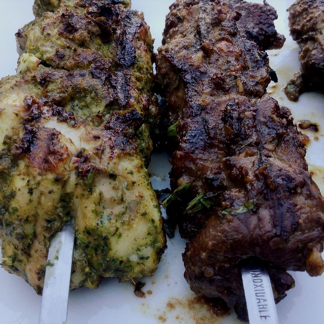 Persian and Indian skewers