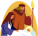 Preview of Cross Stitch Patterns: Jesus, Mary & Joseph
