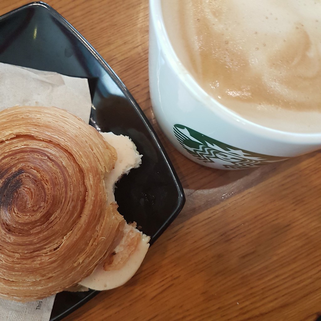 Cafe Latte(L) $14.80 Breakfast $2.20 @ Starbucks km18.5 Federal Highway, Petronas/Shell