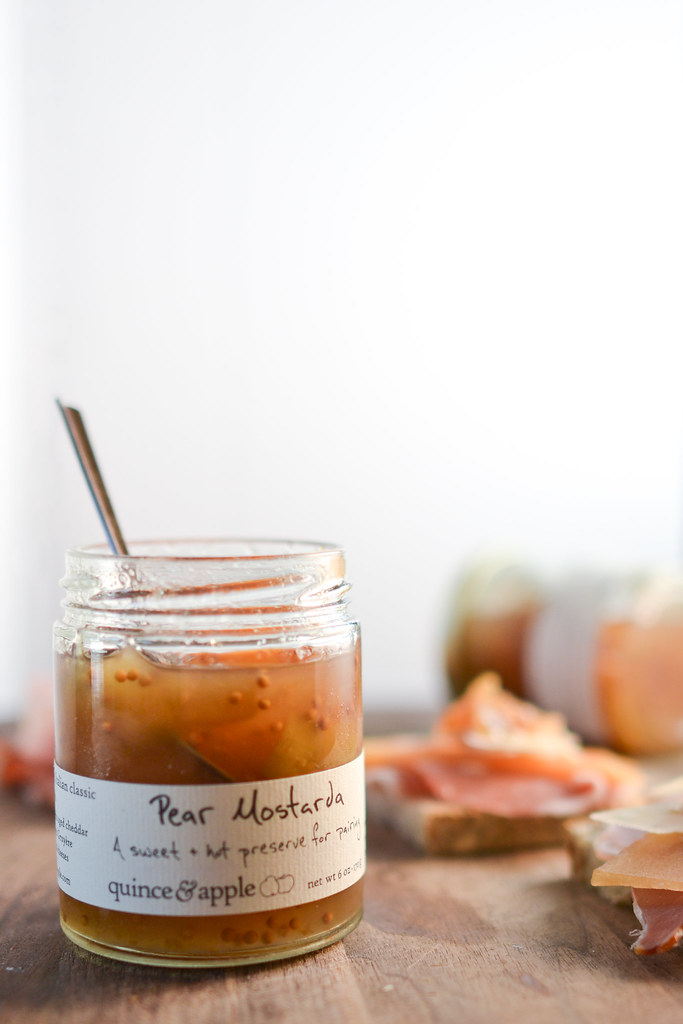 Prosciutto Toasts with Quince & Apple's Pear Mostarda | Things I Made Today