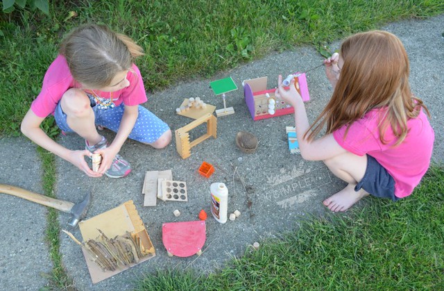 fairy and gnome house building on The SIMPLE Moms