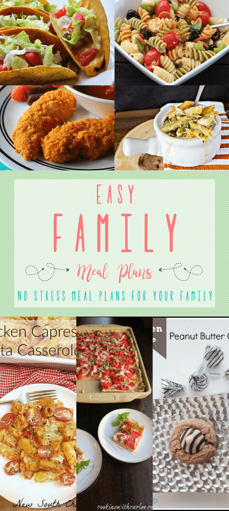 7 Easy Family Meal Plans You're Going to Love - Tastefully Eclectic