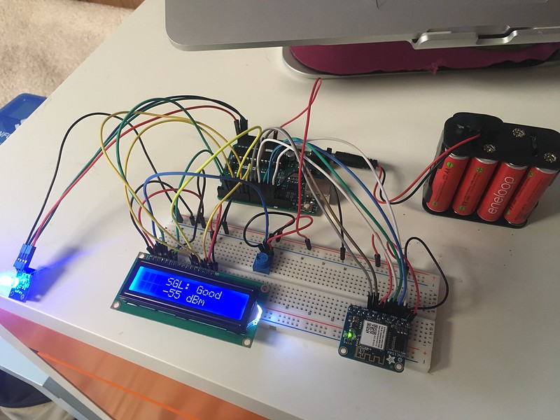 Arduino Wifi Strength Tester