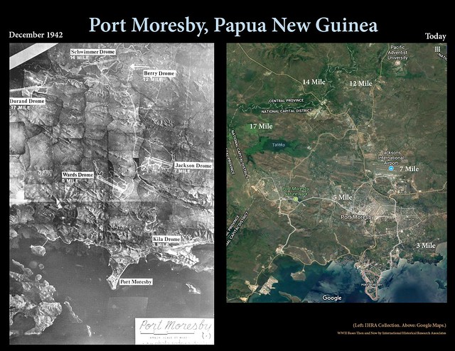 Port Moresby then and now