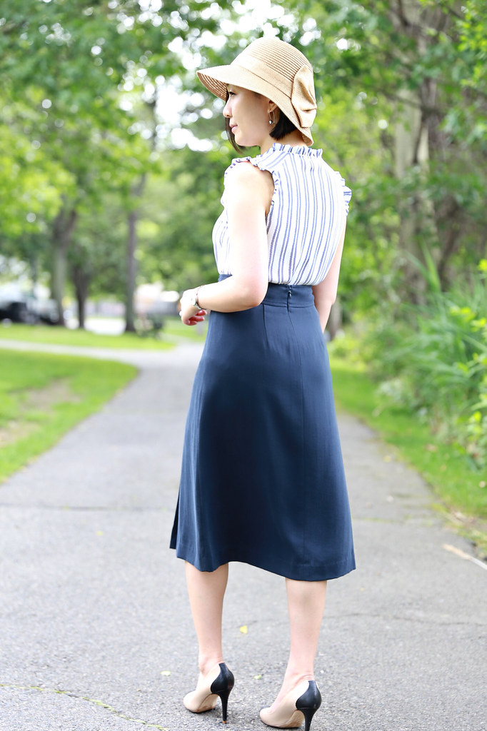  Ann Taylor A-line Midi Skirt
