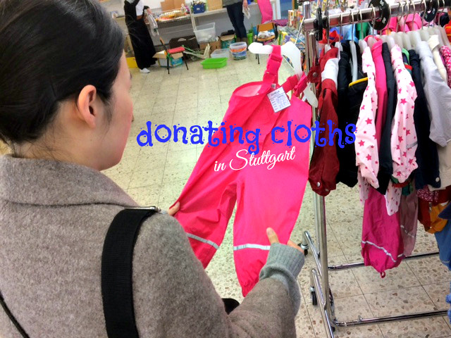 picture donating cloths in stuttgart