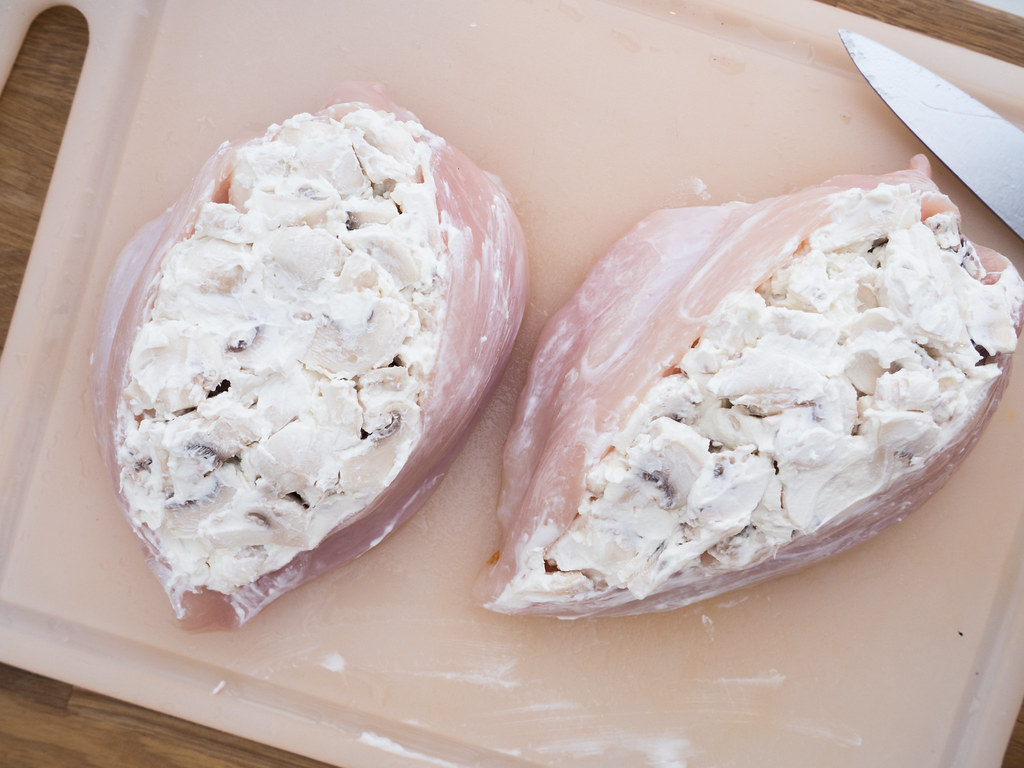 Recipe for Homemade Cheese, Mushroom and Bacon Chicken