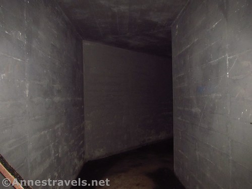Inside of a WWII era underground bunker atop Tillamook Head, Oregon