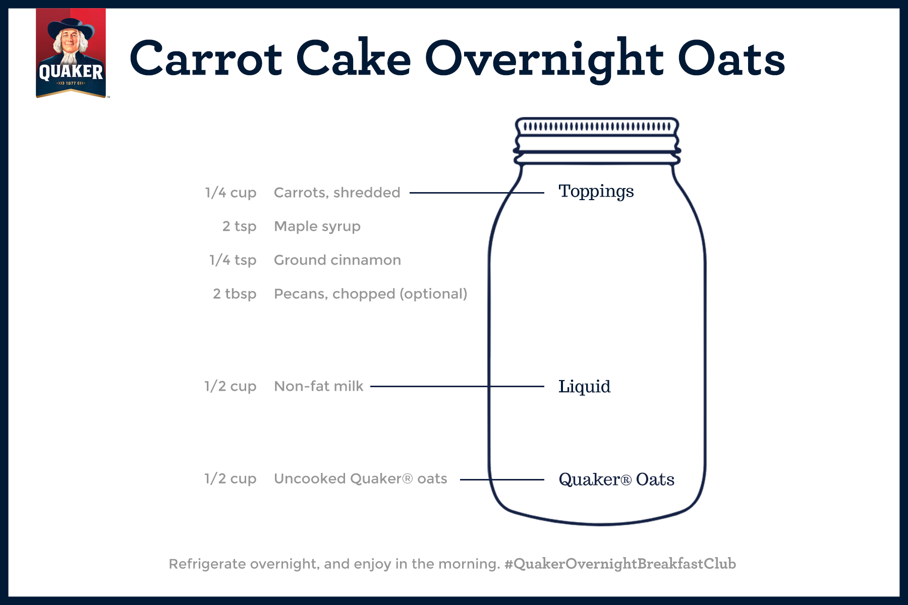 carrot cake overnight oats