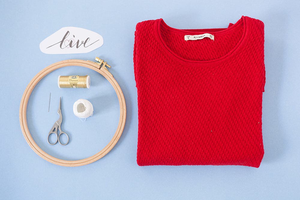 DIY Jersey bordado con palabras · DIY Word embroidery jersey · Fábrica de Imaginación · Tutorial in Spanish