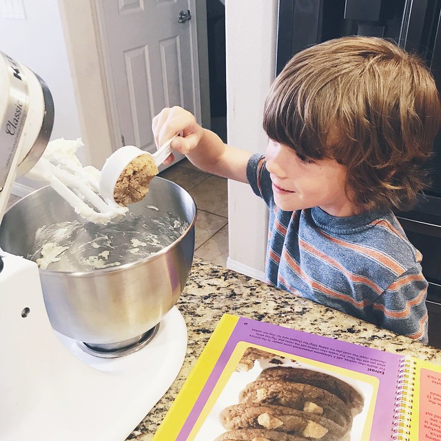 making cookies