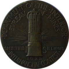 Mine Safely INterntional Contest medal reverse