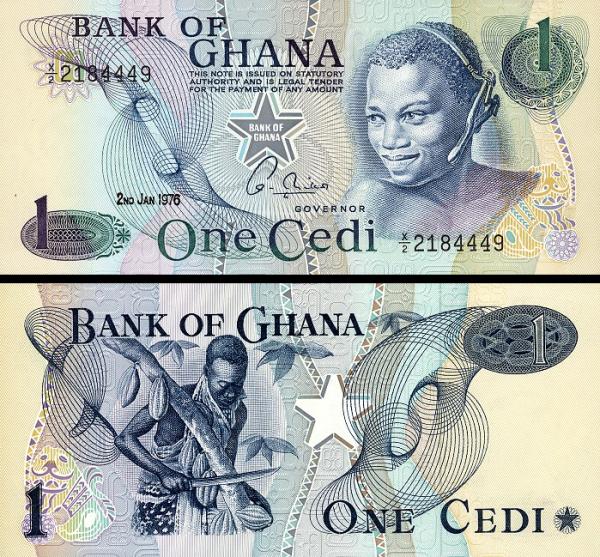 1 Cedi Ghana 1976, P13c