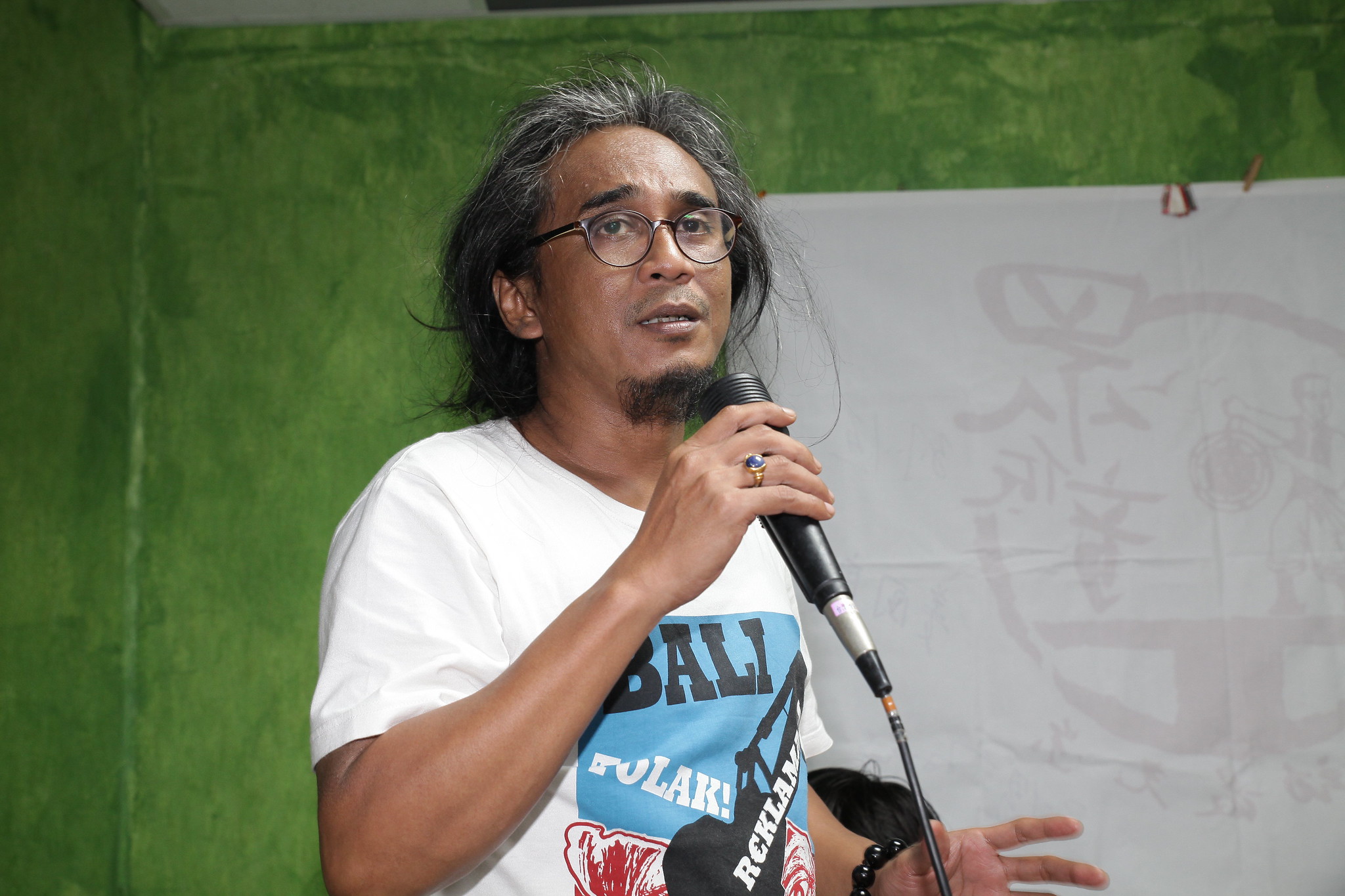 印尼行動者Alit Ambara。（攝影：陳逸婷）