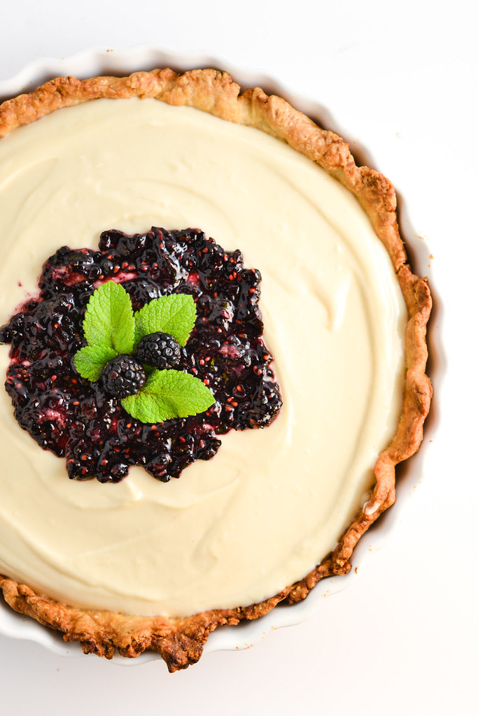 lemon curd icebox tart with mint berries | things i made today
