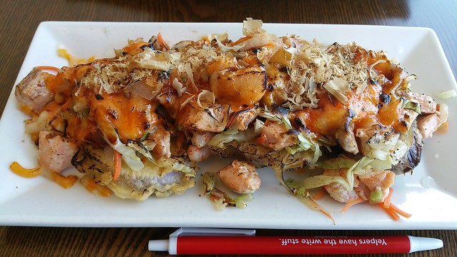 2017-05-25 KIMU sushi - Volcano Eggplant Seafood Yaki