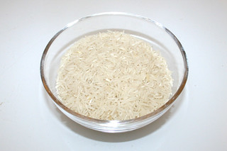 15 - Zutat Basmatireis / Ingredient basmati rice