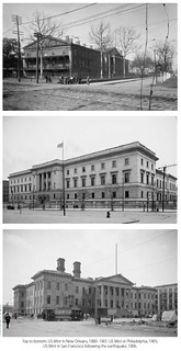 Three U.S. Mint buildings