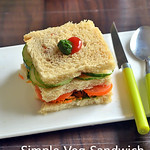 Easy Veg Sandwich Recipe - Simple Indian bread sandwich