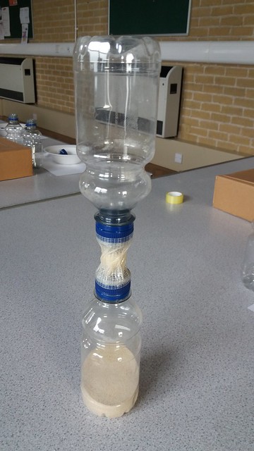 Sand timers activity from chapter 10 of Messy Church Does Science