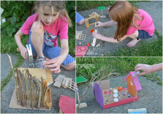 fairy and gnome house construction on The SIMPLE Moms