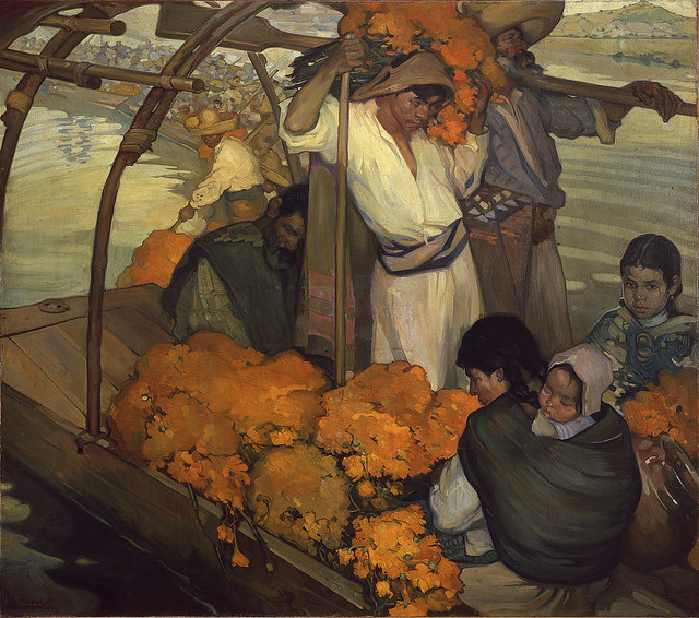 Saturnino Herrán, The Offering, 1913, oil on canvas, Museo Nacional de Arte, INBA, Mexico City. From 40 years of Mexican Modern Art at the Museum of Fine Arts Houston