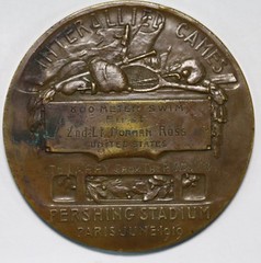1919 Interallied Games Swim Medal revere