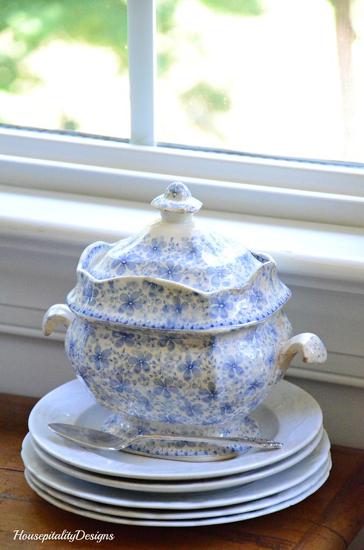 Blue and White Sugar Bowl-Housepitality Designs
