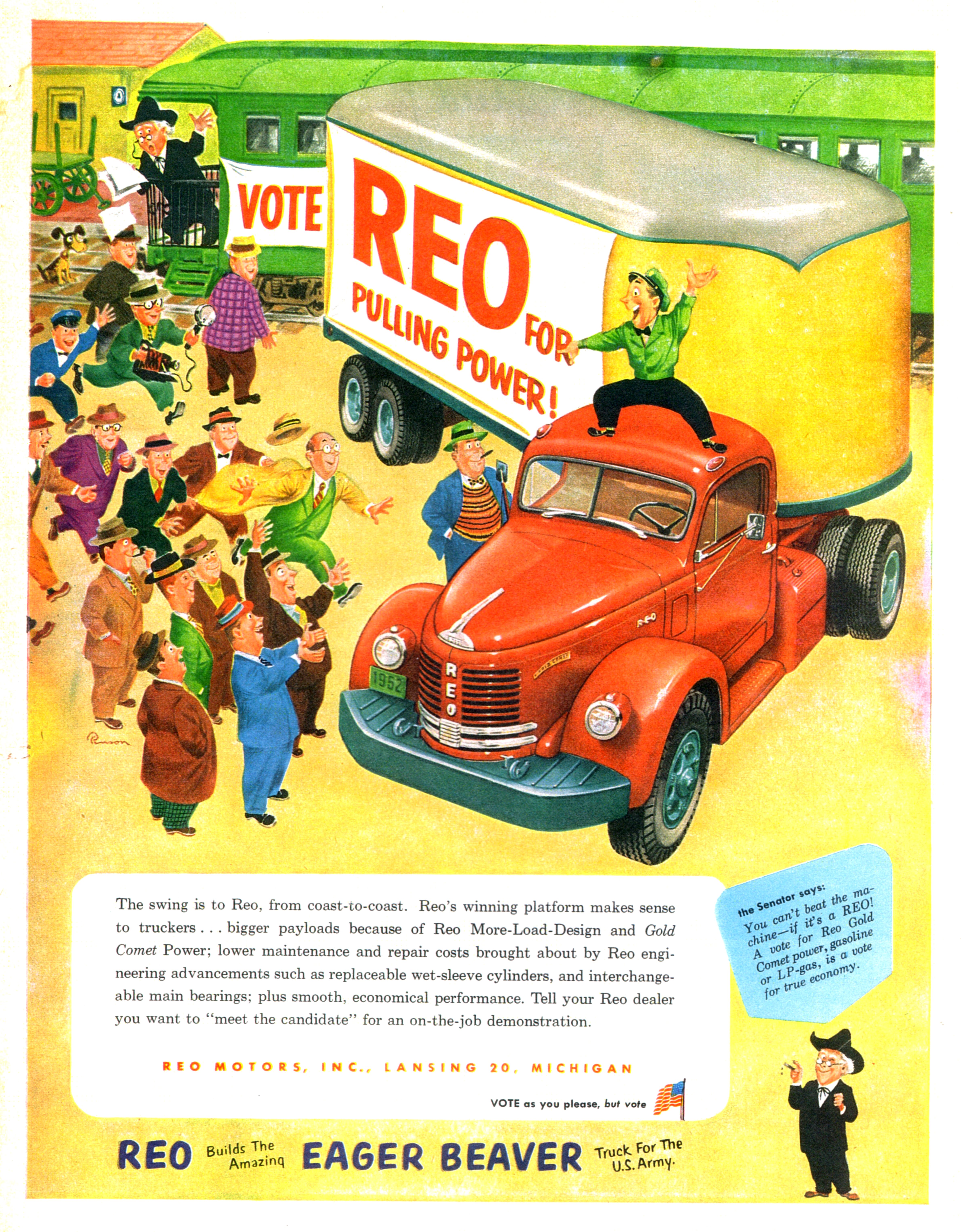 1952 Reo Tractor-Trailer Rig