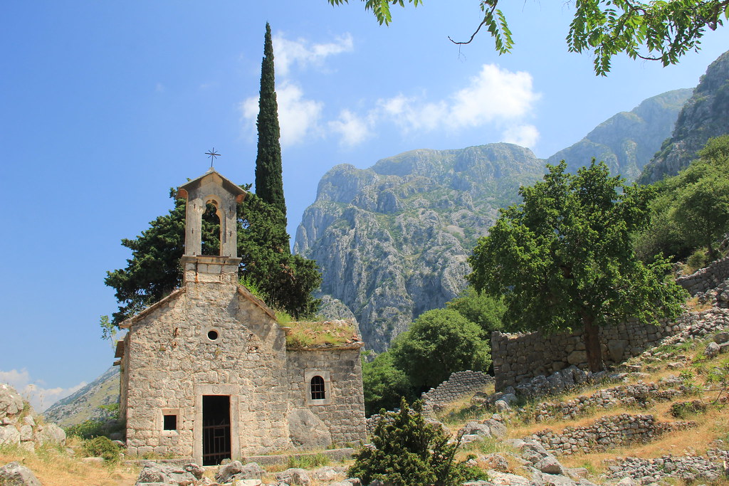 Tiny stone church, Ladder of Cattaro