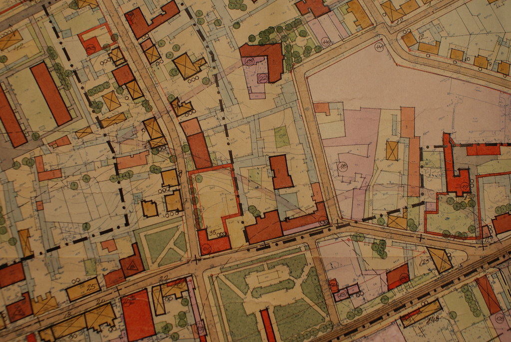 Plan d'aménagement urbain au Musée d'architecture de Riga en Lettonie.