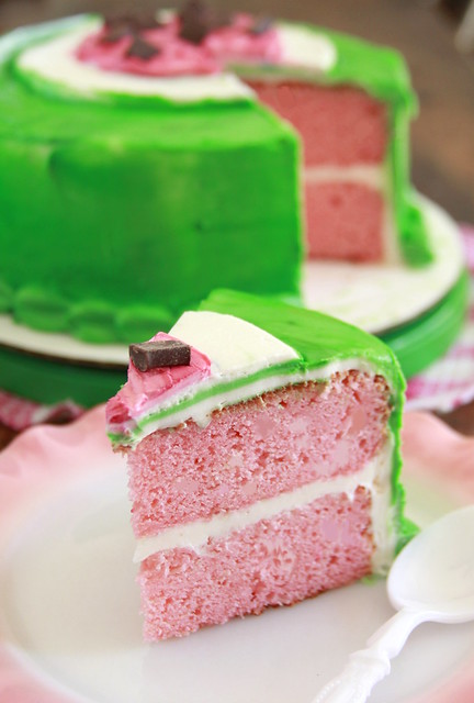 Heavy Cream Watermelon Cake