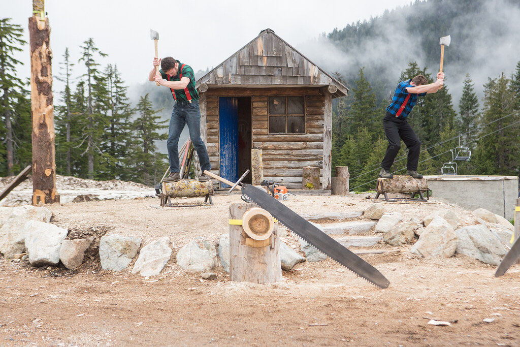 Lumberjack show on Grouse Mountain