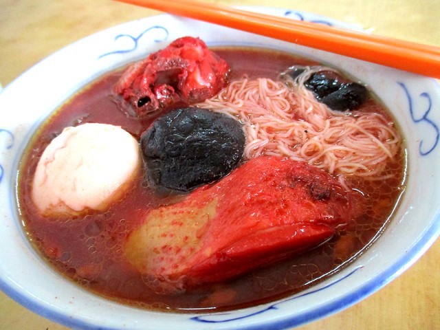 Mei Le mee sua in Foochow red wine chicken soup