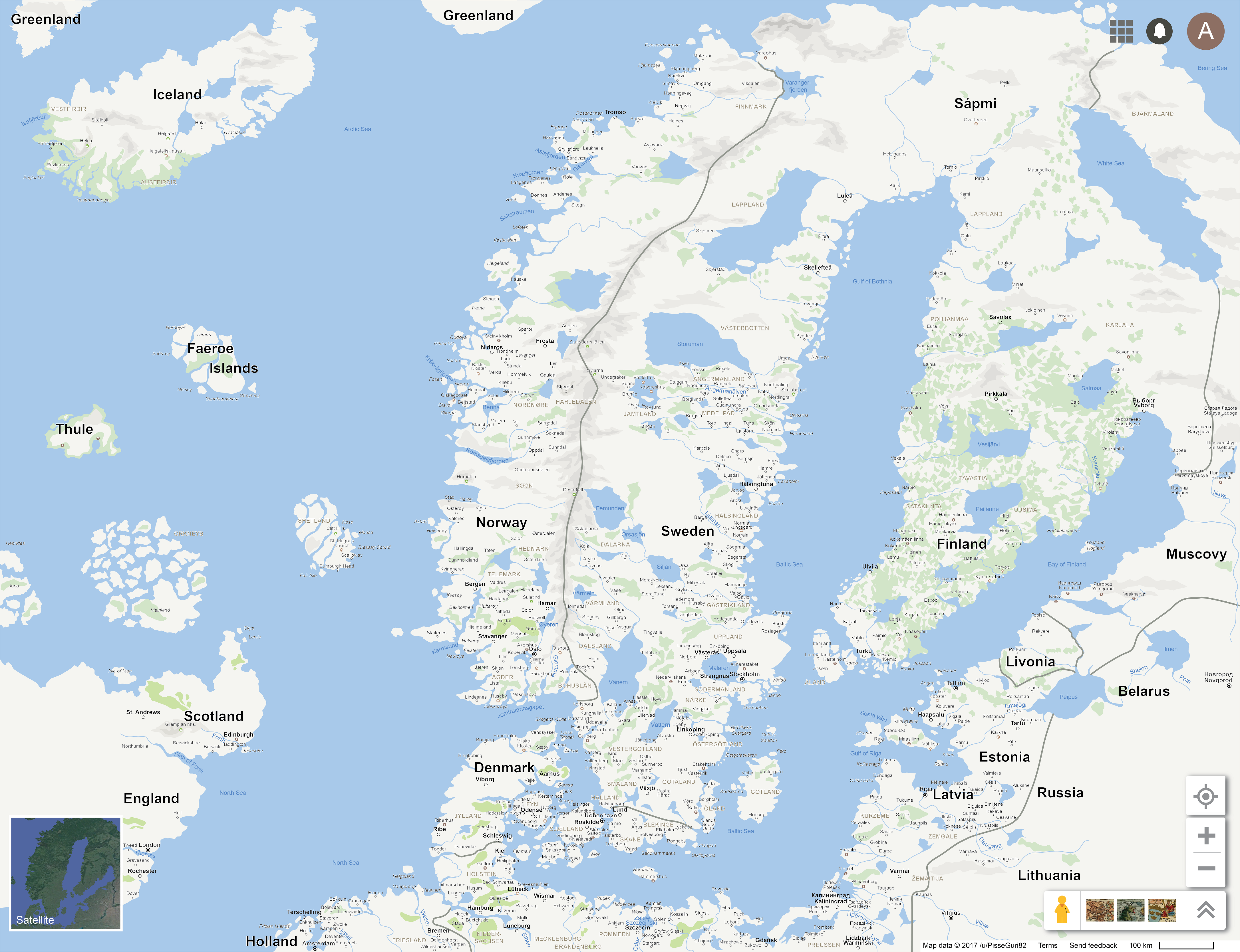 Google Maps Skellefteå